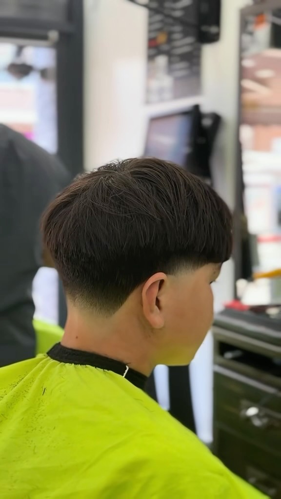 A skin fade finished at Infinity Barbers
